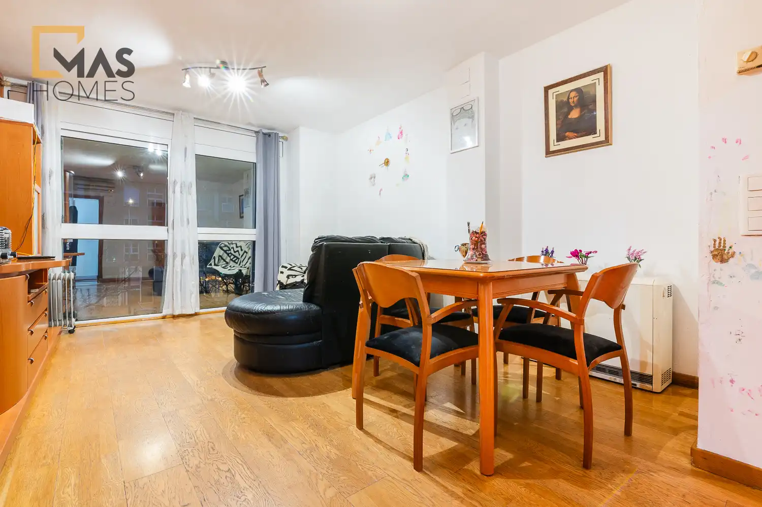 Wohnzimmer von Wohnung zum Verkauf in Terrassa mit Klimaanlage, Heizung und Terrasse