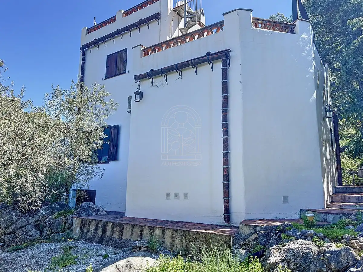 Vista exterior de Finca rústica en venta en Comares con Aire acondicionado, Jardín privado y Terraza