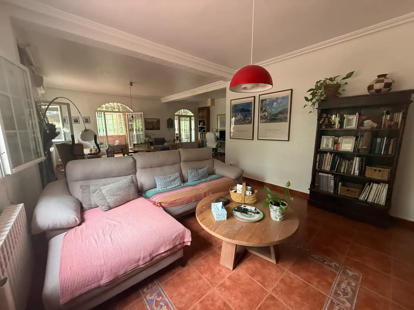 Sala de estar de Casa o chalet en venta en Poblete con Aire acondicionado, Jardín privado y Piscina