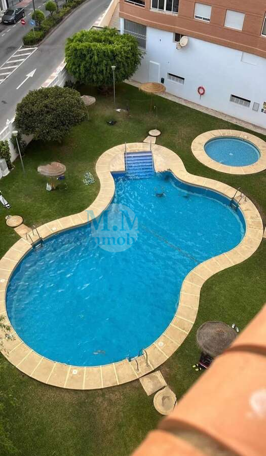 Swimming pool of Flat for sale in Roquetas de Mar  with Air Conditioner, Terrace and Furnished