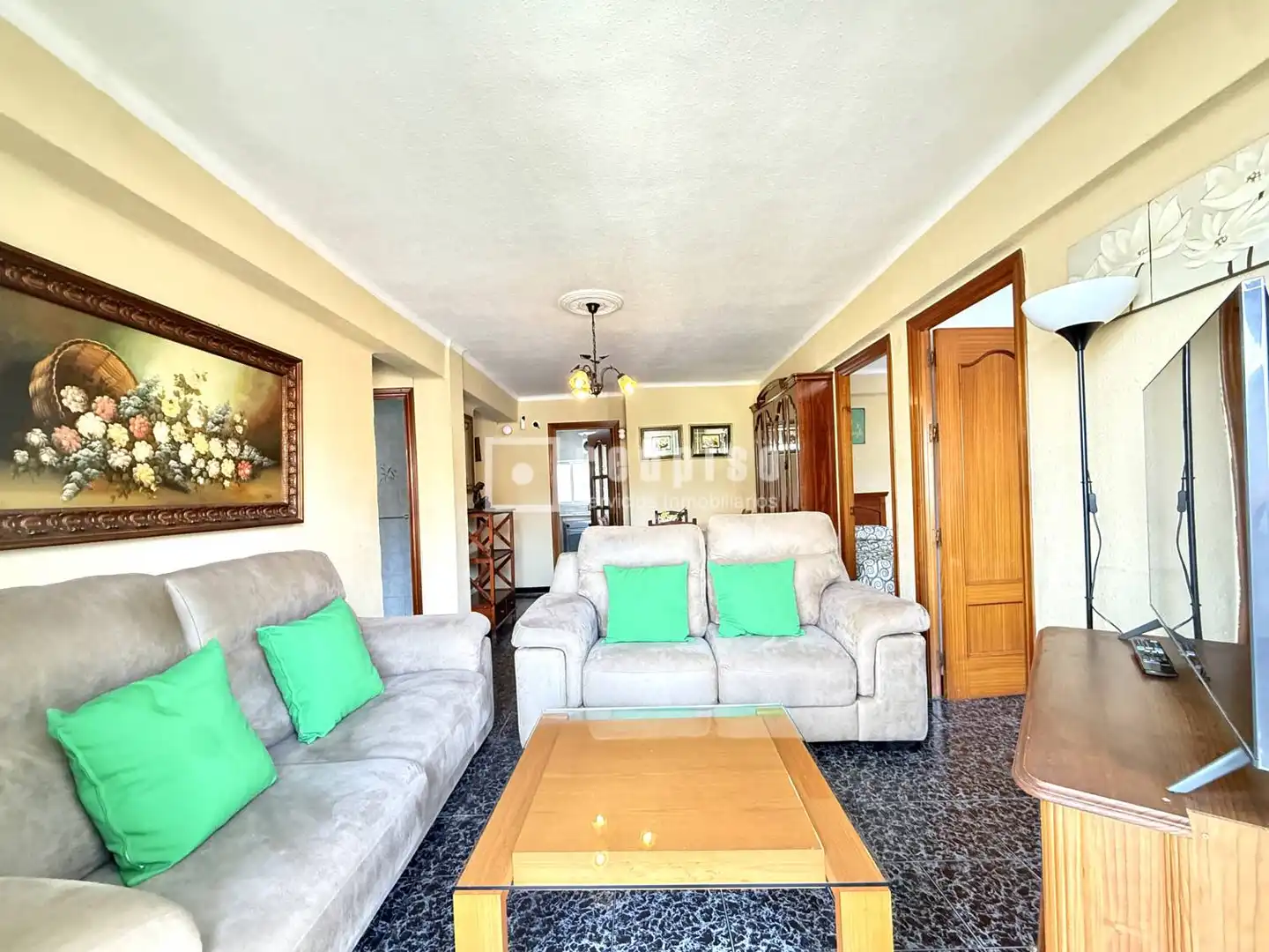 Sala de estar de Piso en venta en Málaga Capital con Aire acondicionado, Terraza y Alarma