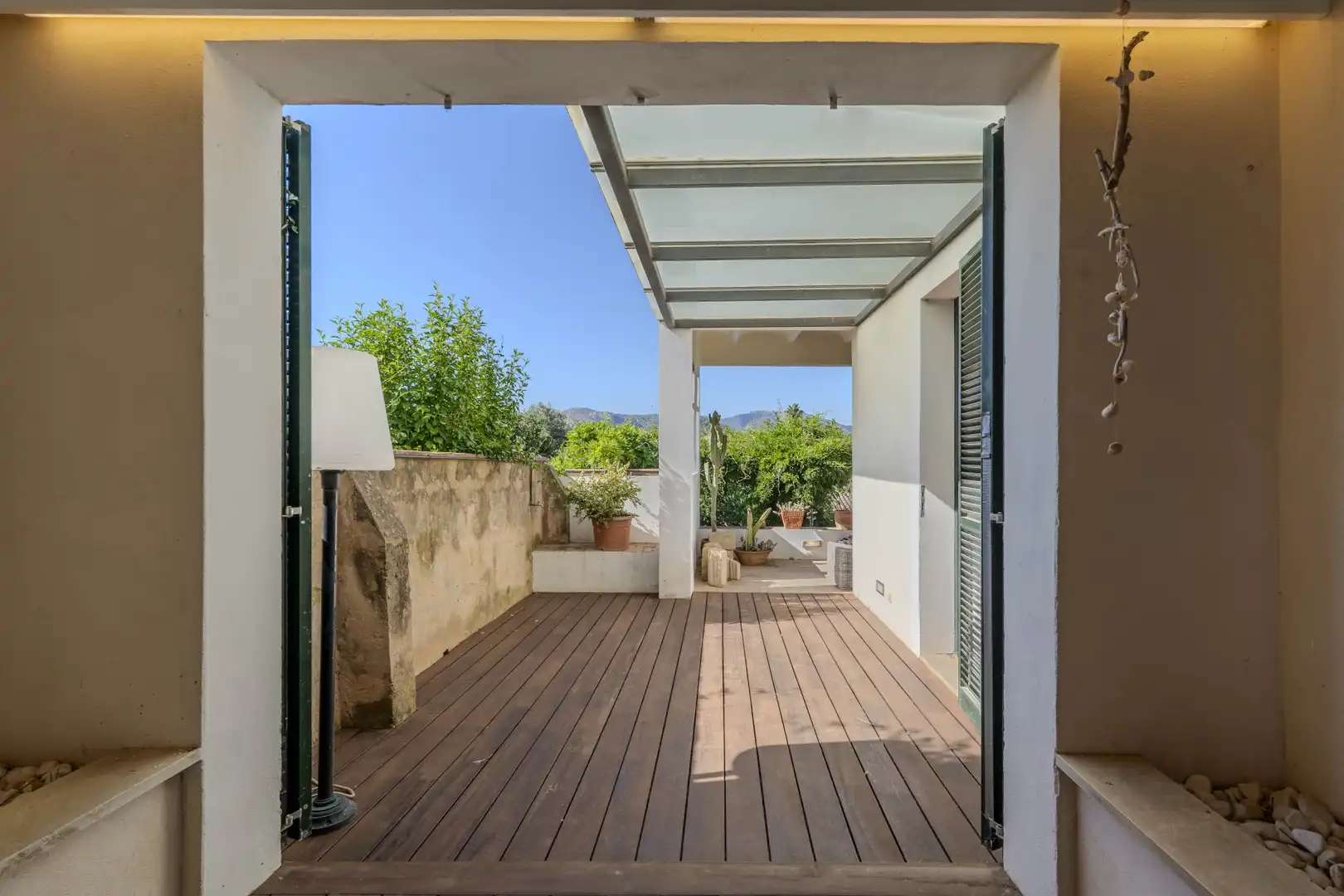 Terrasse von Erdgeschoss zum Verkauf in  Palma de Mallorca mit Klimaanlage, Heizung und Privatgarten
