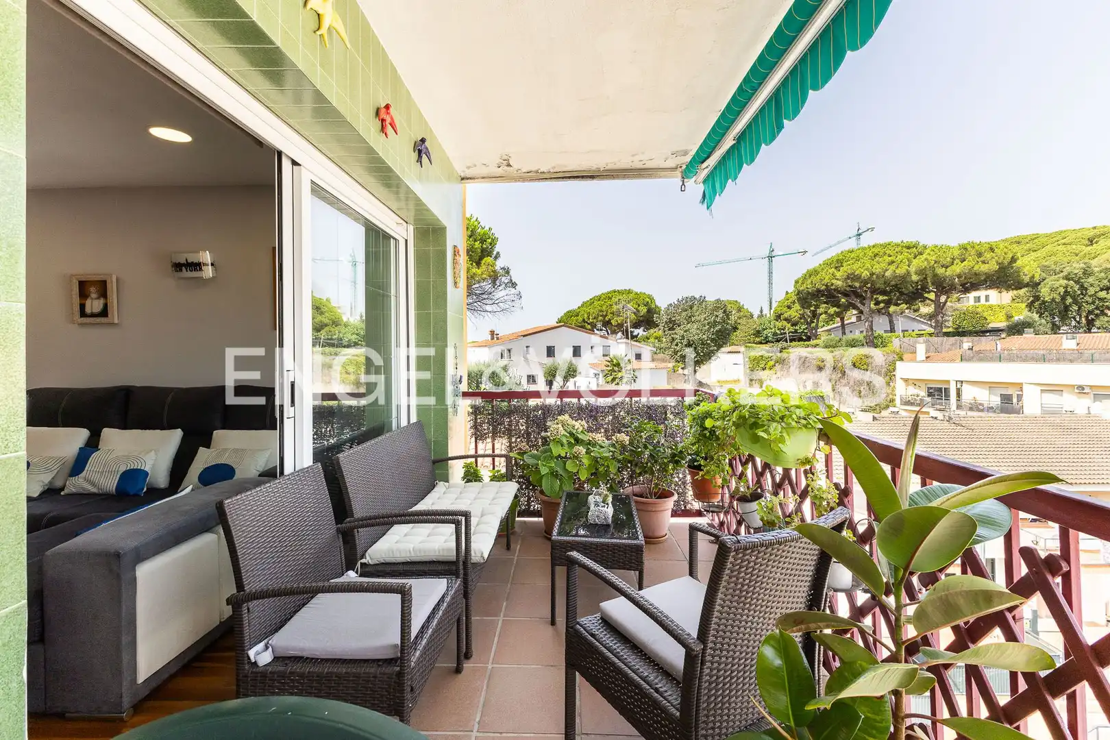 Terrace of Flat for sale in Sant Andreu de Llavaneres  with Heating, Parquet flooring and Terrace