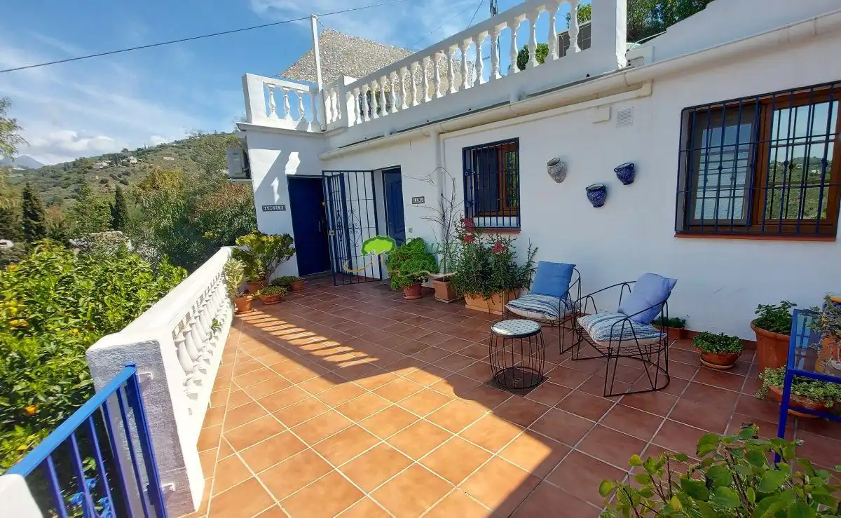 Terraza de Finca rústica en venta en Torrox con Aire acondicionado, Calefacción y Jardín privado