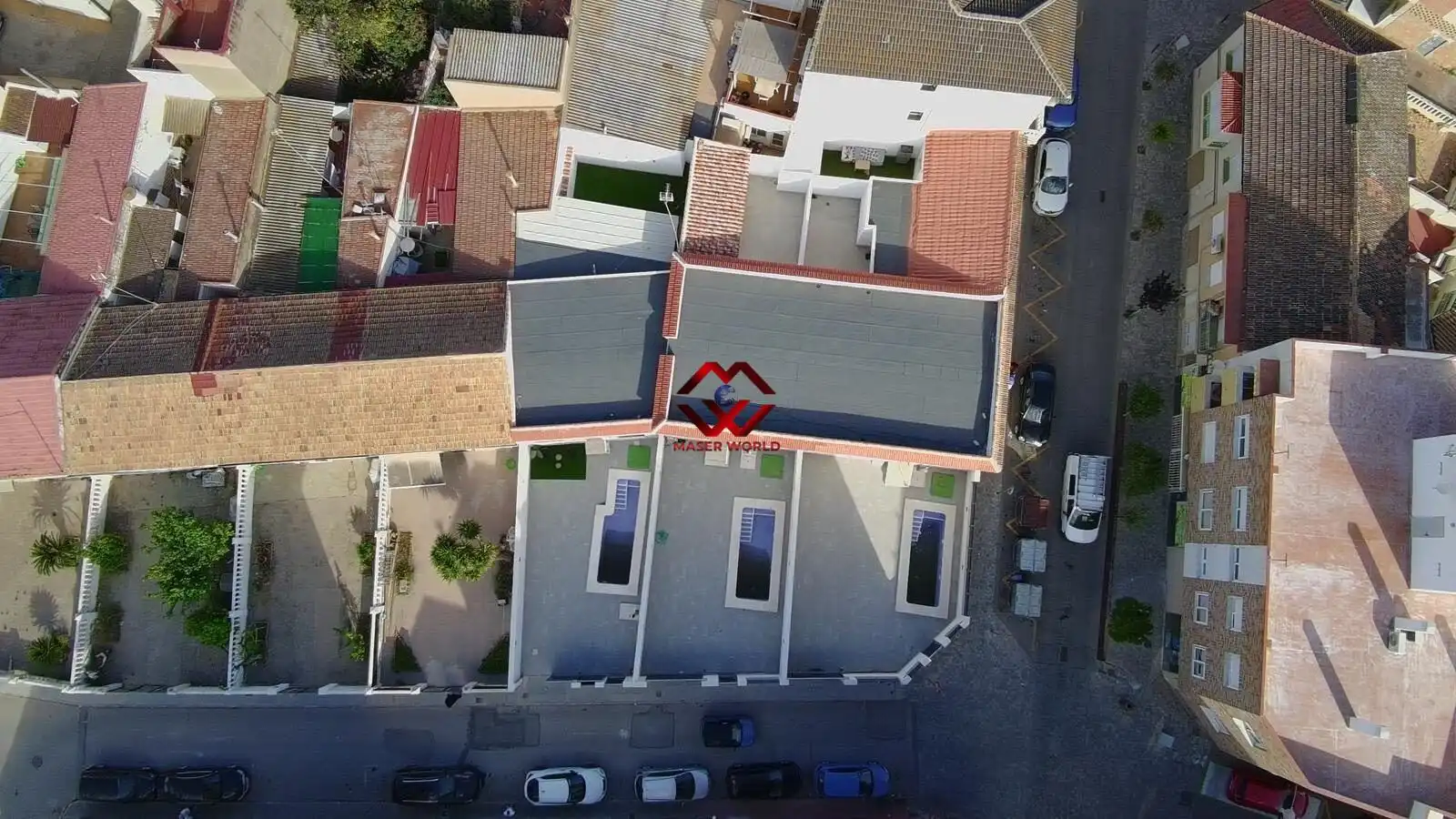 Vista exterior de Casa adosada en venta en San Javier con Terraza, Trastero y Piscina