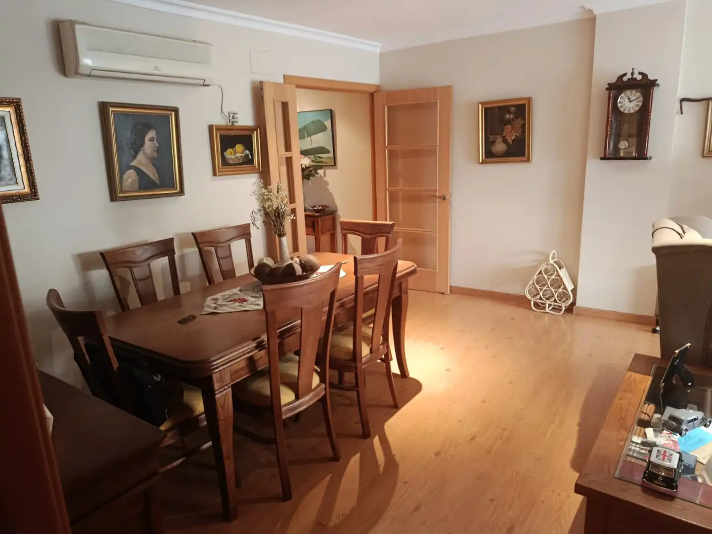 Dining room of Flat for sale in Sevilla  with Air Conditioner, Parquet flooring and Terrace
