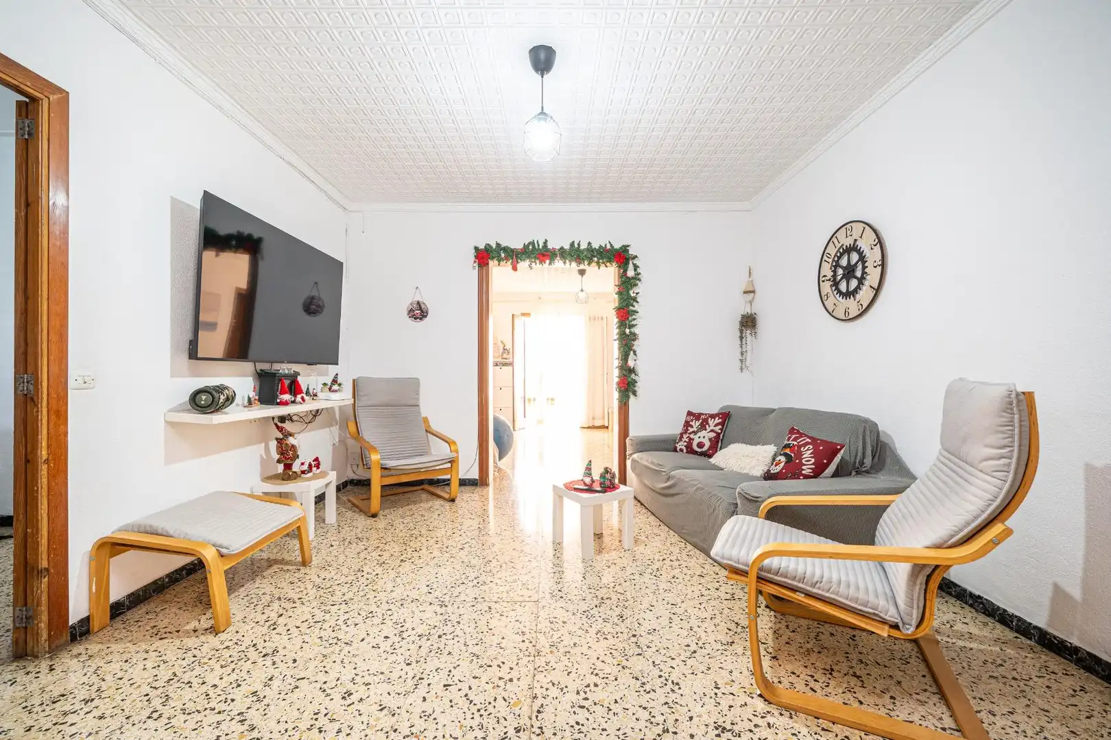 Wohnzimmer von Einfamilien-Reihenhaus zum Verkauf in  Palma de Mallorca mit Abstellraum und Balkon
