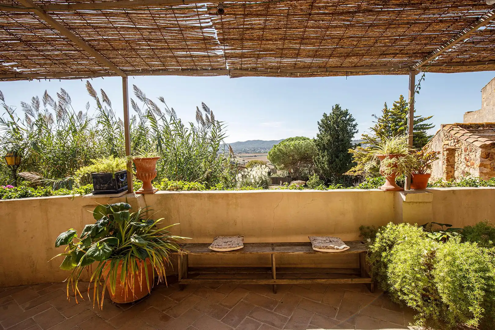 Terraza de Finca rústica de alquiler en Pals