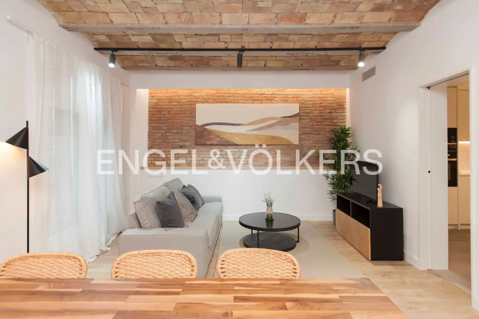 Living room of Flat for sale in Barcelona  with Air Conditioner, Heating and Parquet flooring