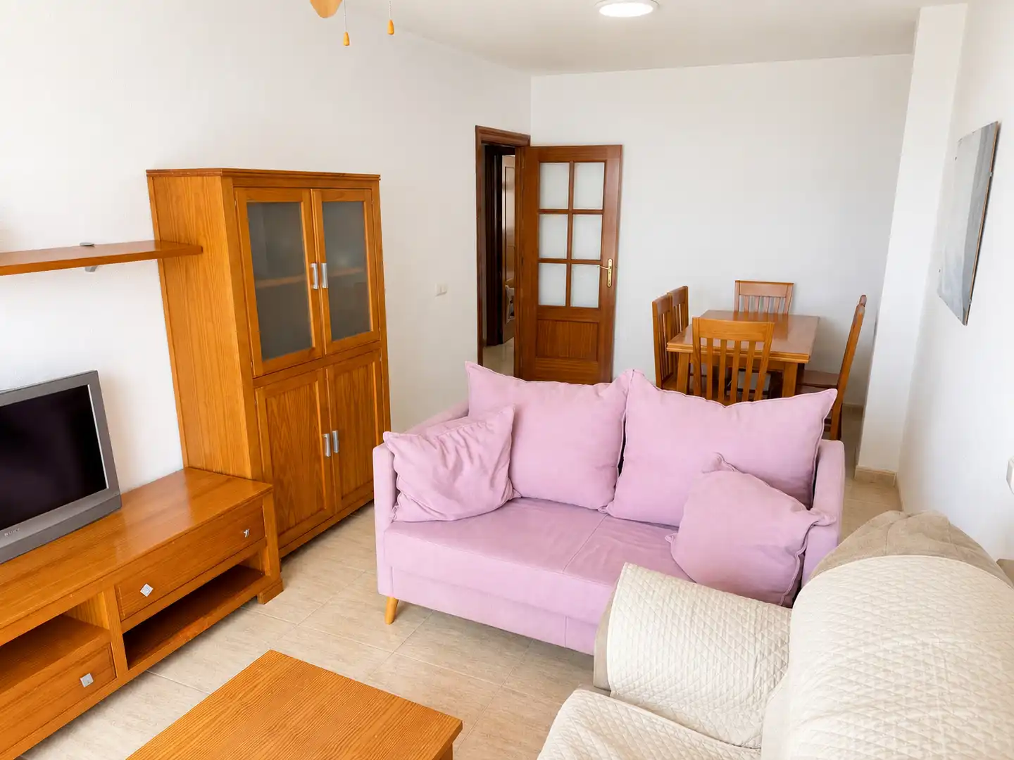 Sala de estar de Apartamento en venta en Roquetas de Mar