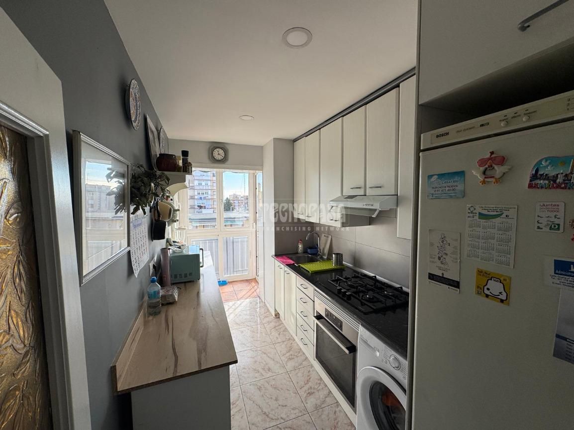Kitchen of Flat for sale in  Madrid Capital  with Air Conditioner, Heating and Terrace