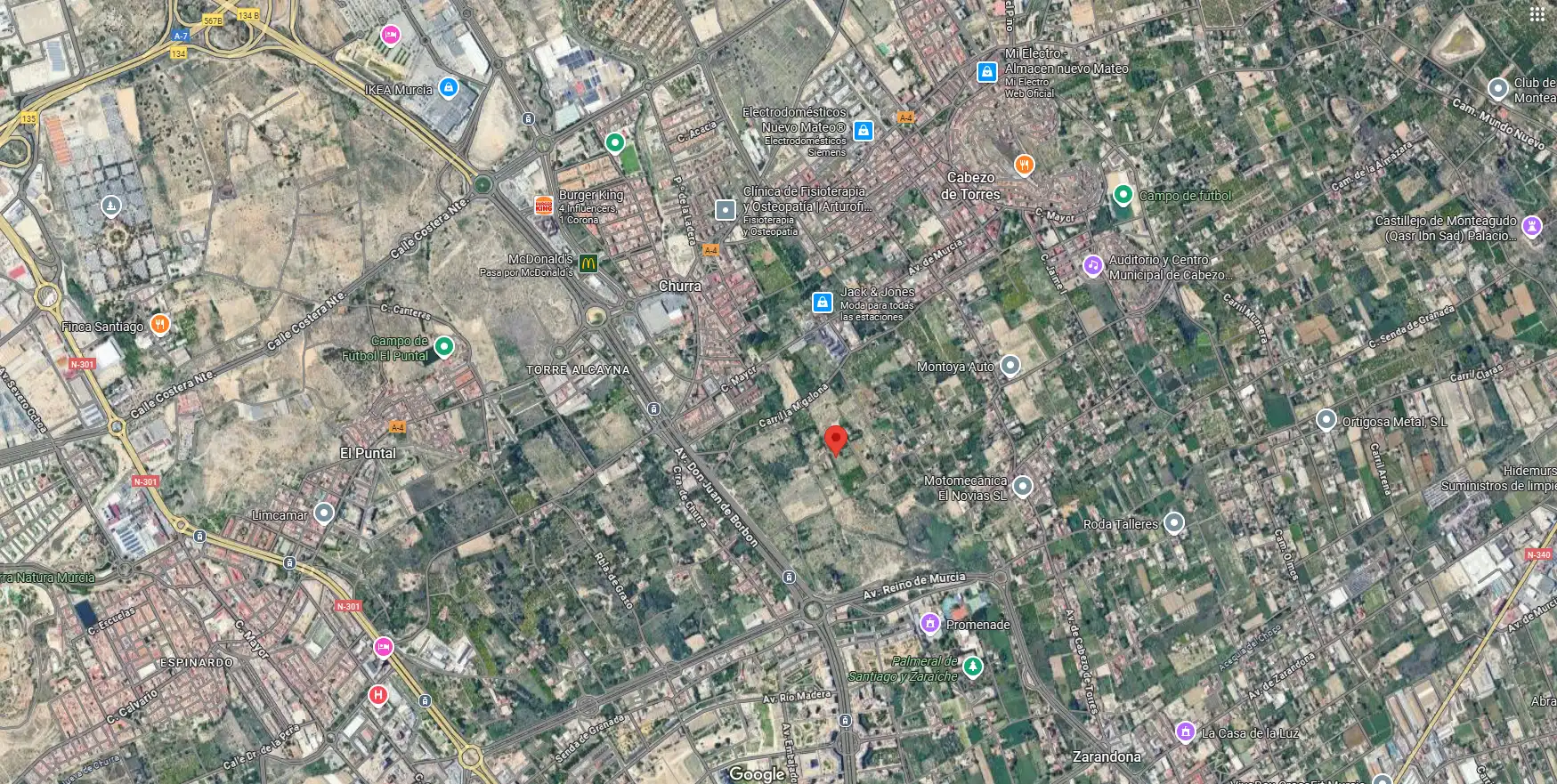 Terreny residencial en venda a Pedanías Norte