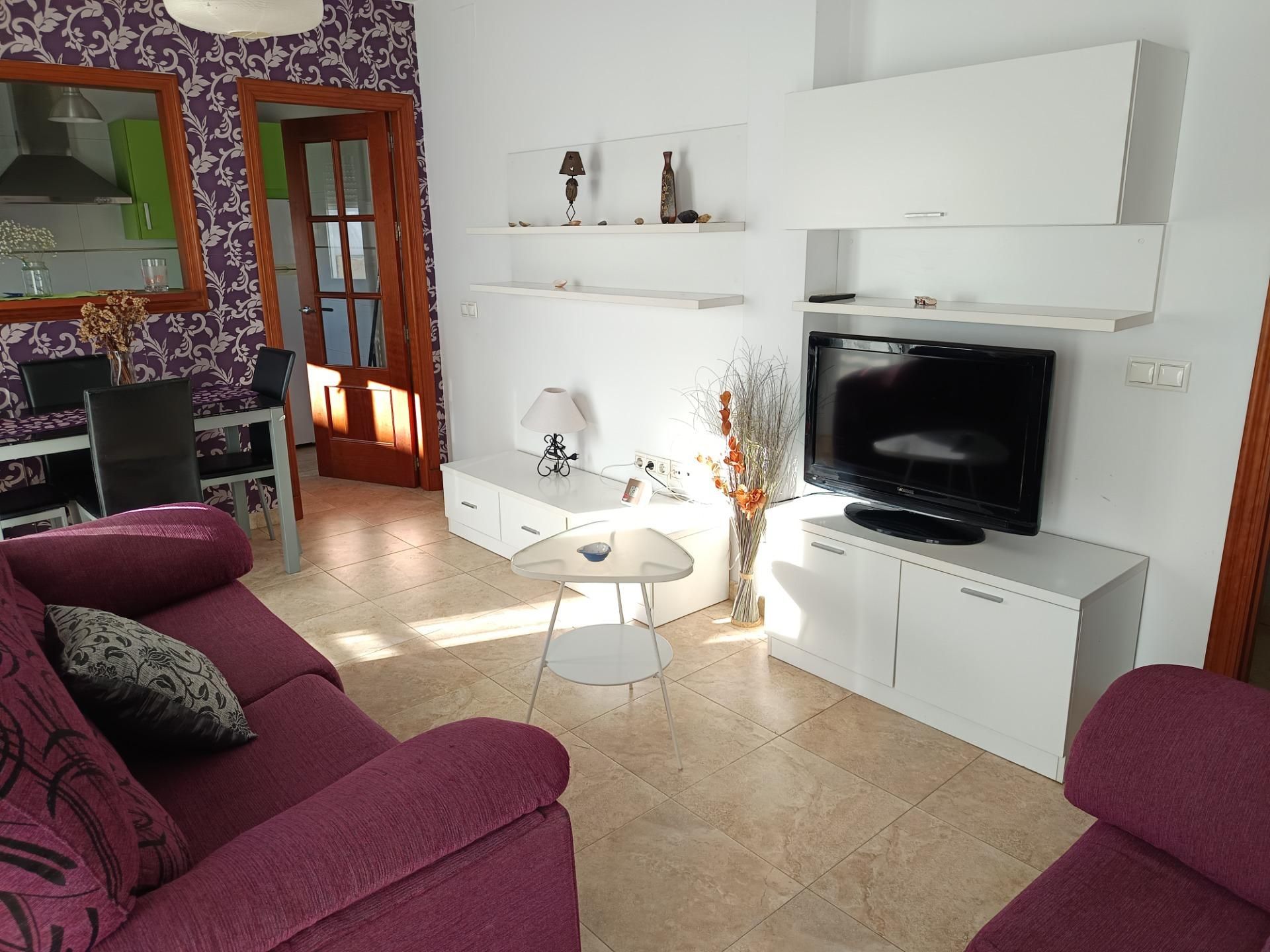 Sala de estar de Piso en venta en Chiclana de la Frontera con Aire acondicionado, Terraza y Balcón