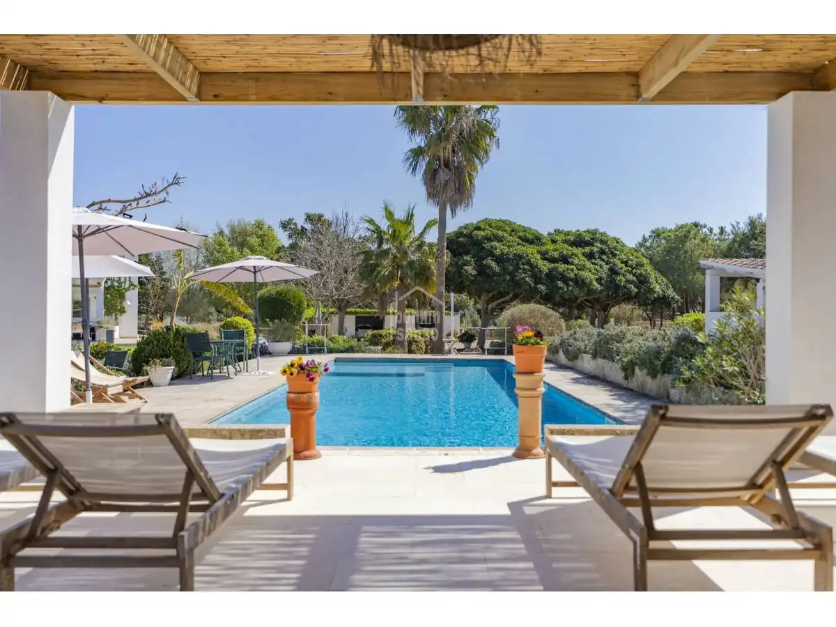 Jardín de Finca rústica en venta en Sant Lluís con Jardín privado, Terraza y Piscina