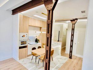 Kitchen of Flat for sale in  Madrid Capital  with Air Conditioner, Heating and Parquet flooring