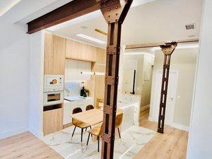 Kitchen of Flat for sale in  Madrid Capital  with Air Conditioner, Heating and Parquet flooring