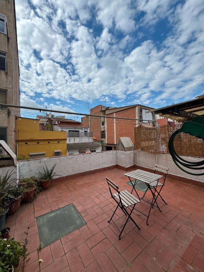 Terrace of Flat for sale in Sant Adrià de Besòs  with Parquet flooring, Terrace and Balcony