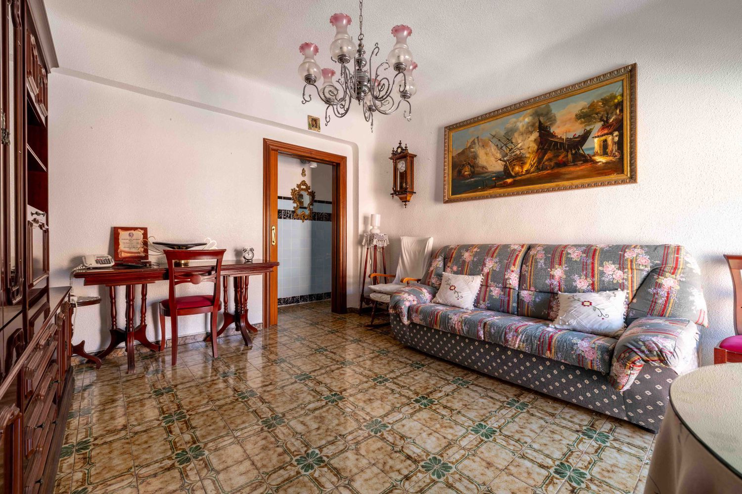 Sala d'estar de Pis en venda en  Murcia Capital amb Aire condicionat, Moblat i Balcó