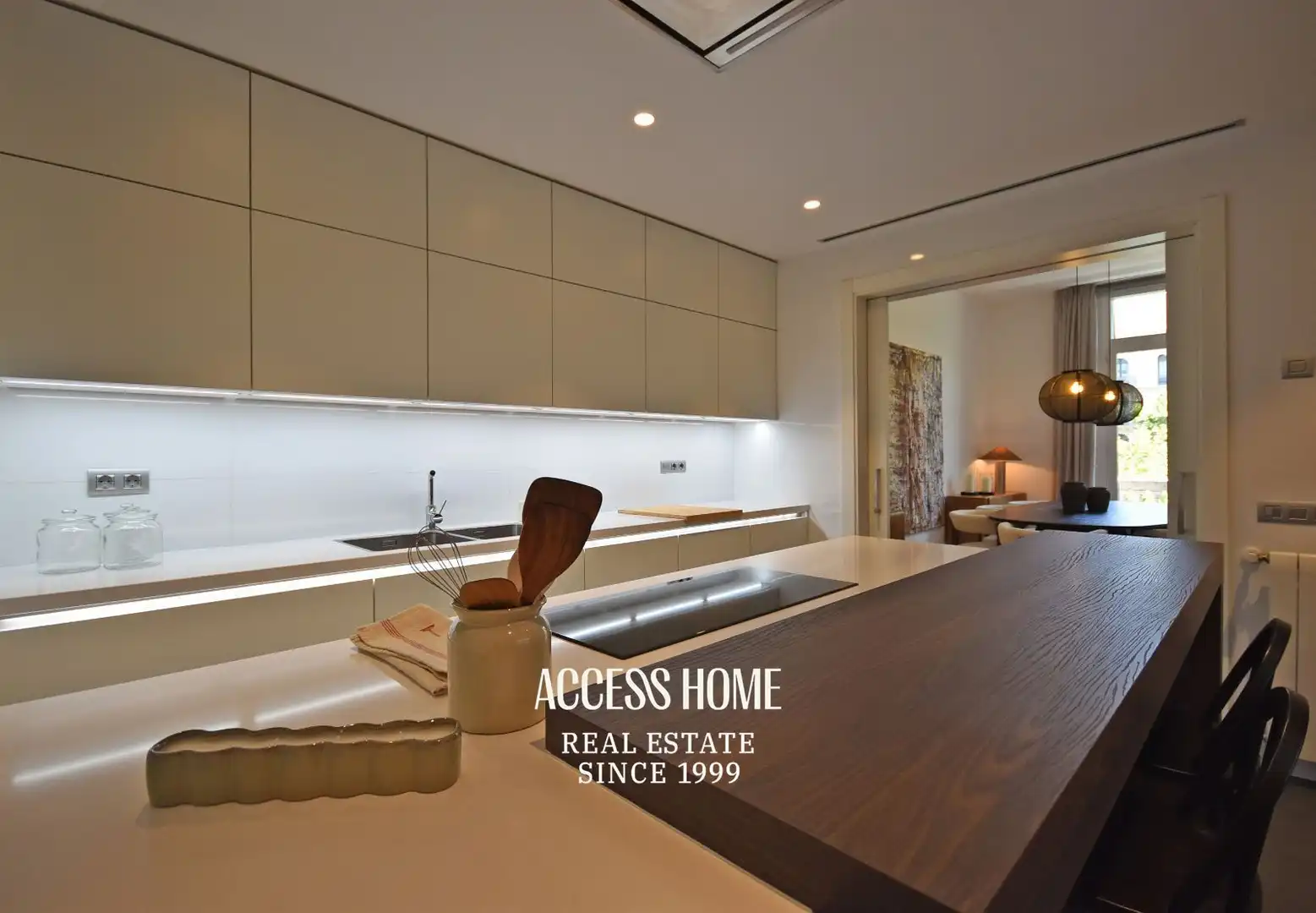 Cocina de Piso de alquiler en Barcelona con Aire acondicionado, Calefacción y Terraza
