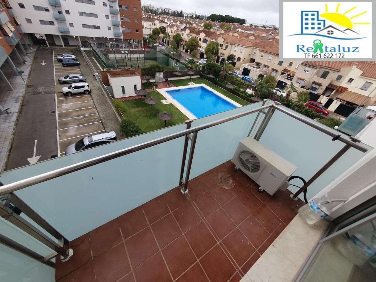 Swimming pool of Flat for rent in Jerez de la Frontera  with Air Conditioner, Parquet flooring and Terrace