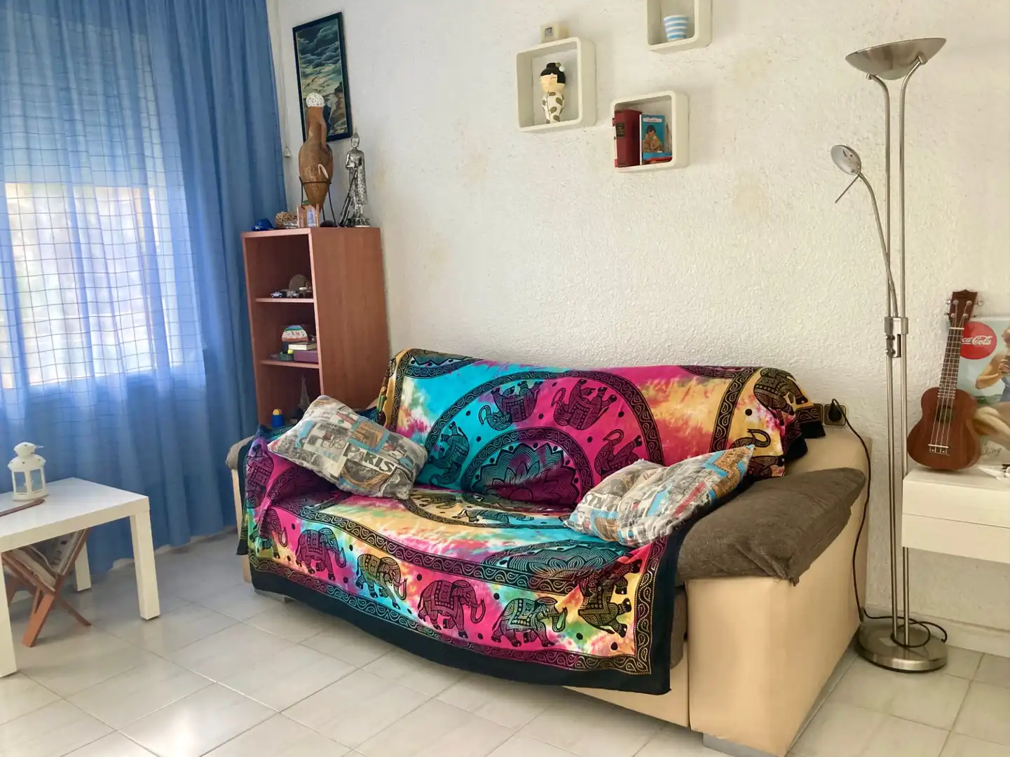 Sala de estar de Piso de alquiler en Mont-roig del Camp con Terraza y Amueblado
