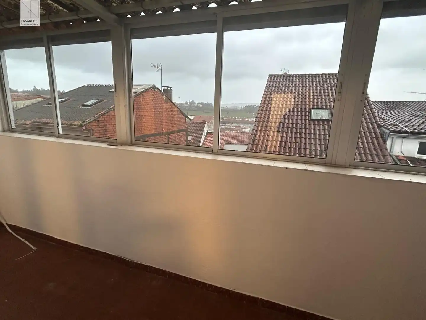 Balcony of Flat for rent in Santiago de Compostela   with Heating and Furnished