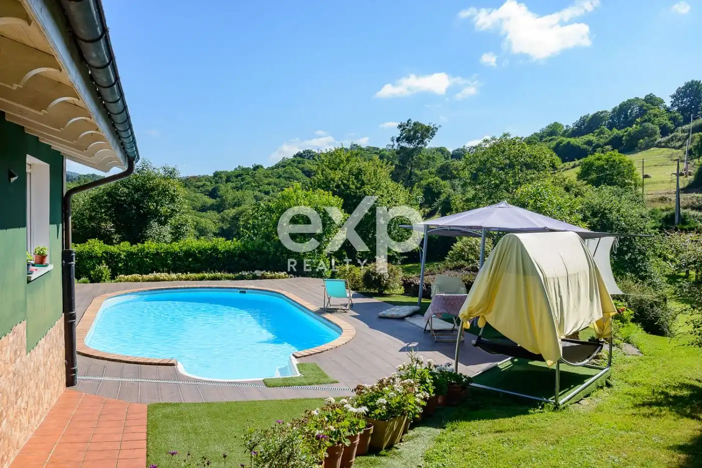 Swimming pool of Houses for sale in Langreo  with Heating, Private garden and Swimming Pool