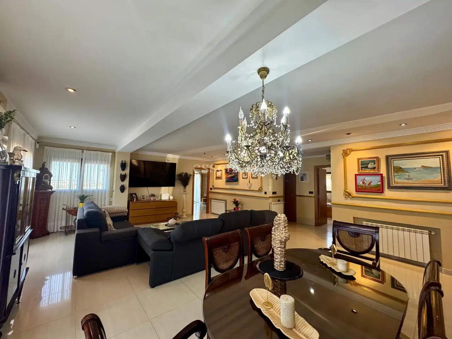 Sala de estar de Casa o chalet en venta en El Real de Gandia con Jardín privado, Terraza y Trastero
