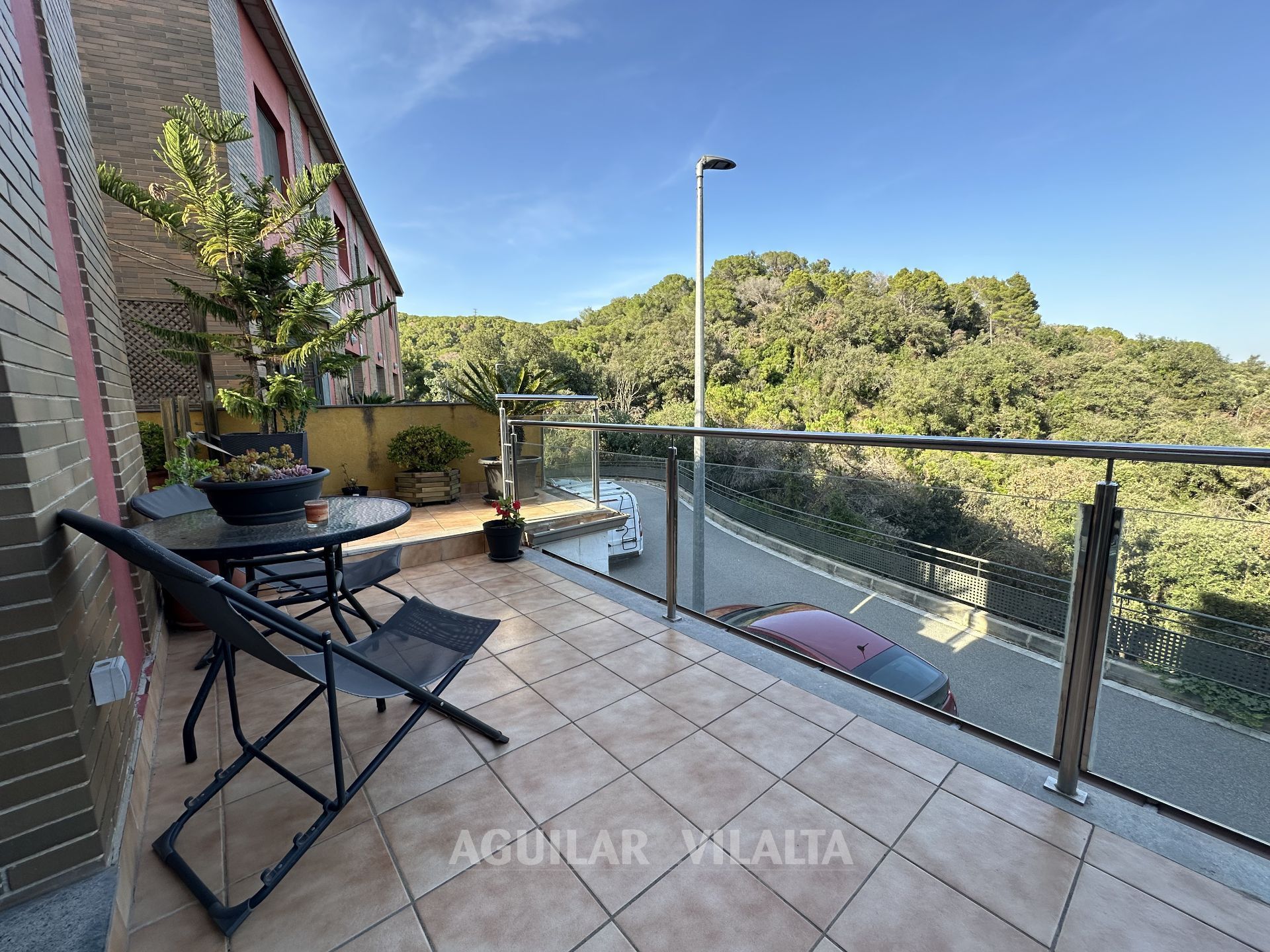 Terrassa de Casa adosada en venda en L'Ametlla del Vallès amb Aire condicionat, Calefacció i Jardí privat