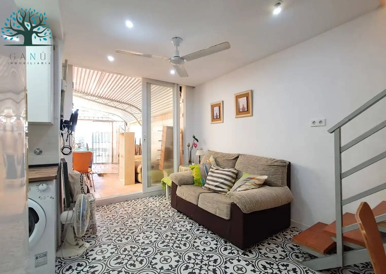 Sala de estar de Dúplex en venta en Mazarrón con Terraza, Amueblado y Balcón