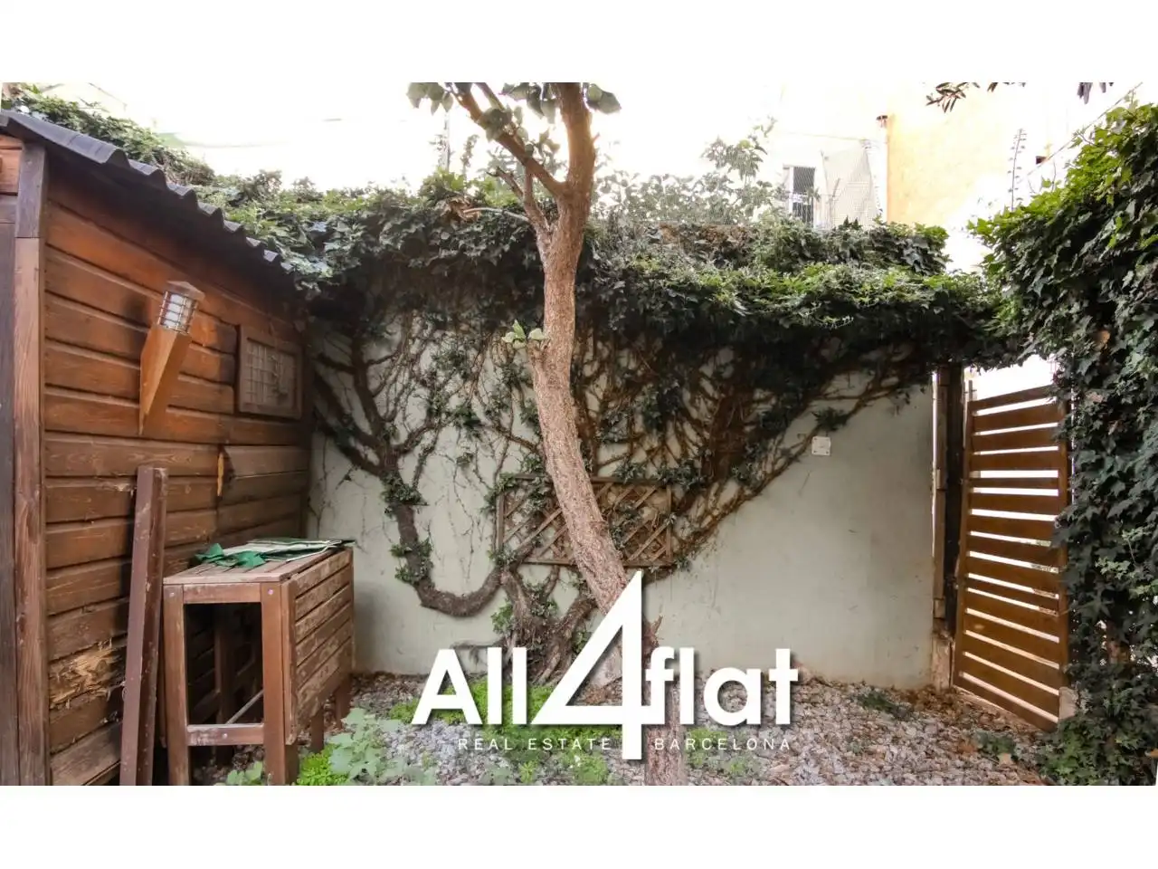Garten von Wohnung zur Miete in L'Hospitalet de Llobregat mit Klimaanlage, Privatgarten und Möbliert