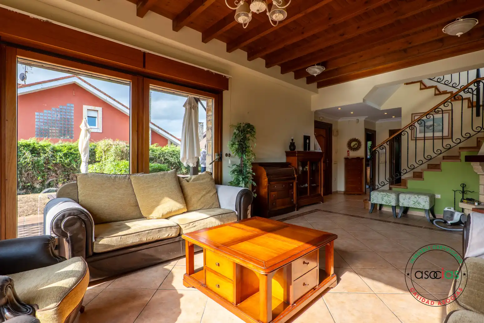 Sala de estar de Casa o chalet en venta en Gijón  con Calefacción, Terraza y Trastero