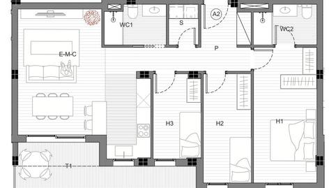 Foto 2 de Pis en venda a Llevant, Igualada