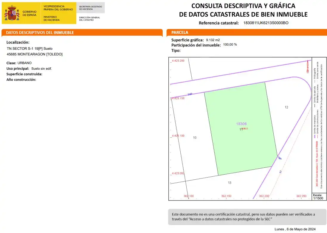 Terreno en venta en Montearagón