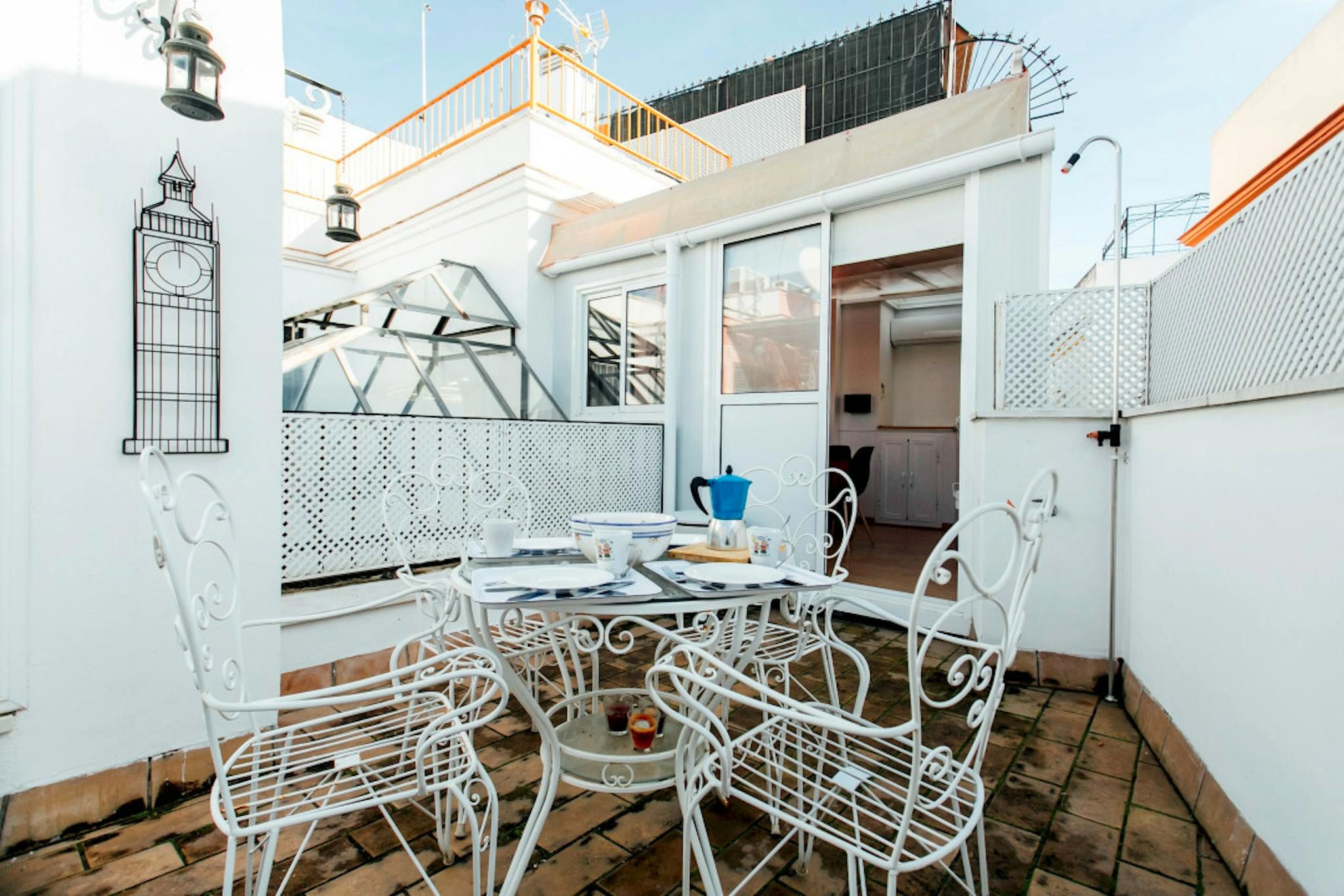 Terrassa de Pis de lloguer en  Sevilla Capital amb Aire condicionat, Calefacció i Rentadora