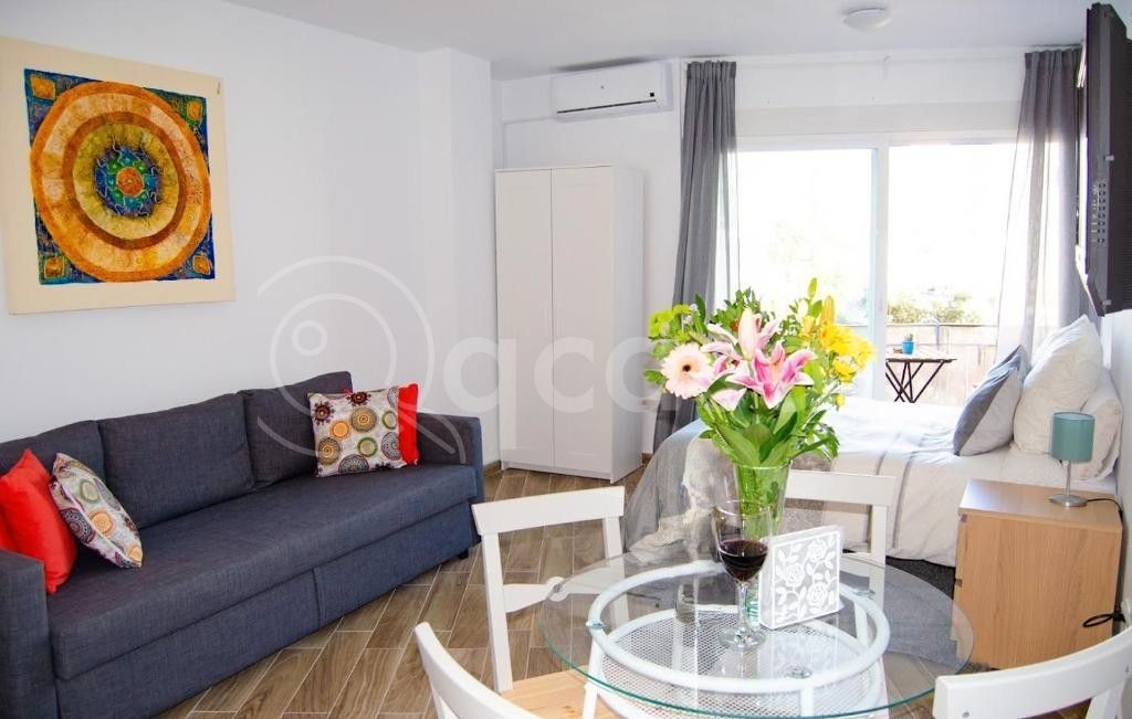 Sala d'estar de Estudi en venda en Benalmádena amb Aire condicionat, Calefacció i Terrassa