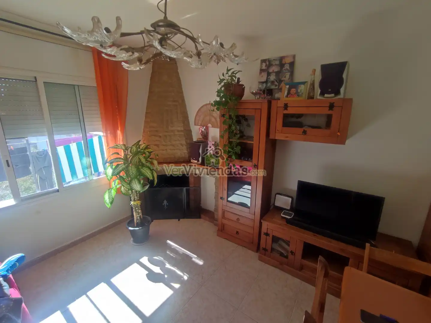 Sala d'estar de Casa adosada en venda en Piera amb Jardí privat, Terrassa i Balcó