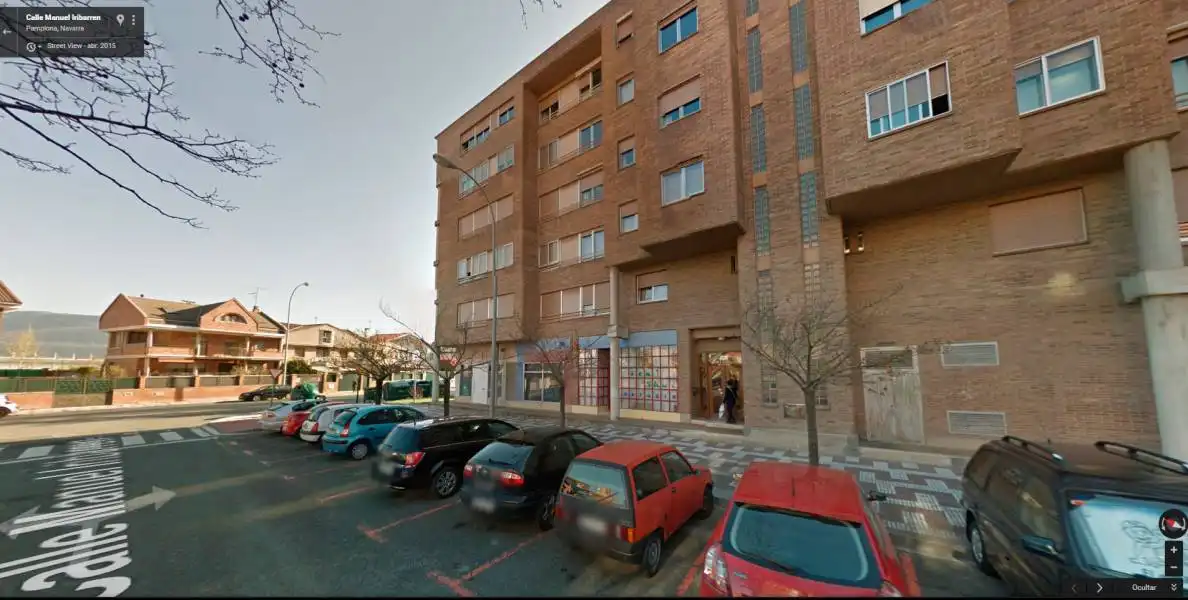 Vista exterior de Piso en venta en  Pamplona / Iruña con Calefacción, Parquet y Amueblado
