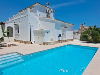 Swimming pool of House or chalet for sale in Els Poblets  with Air Conditioner, Heating and Private garden