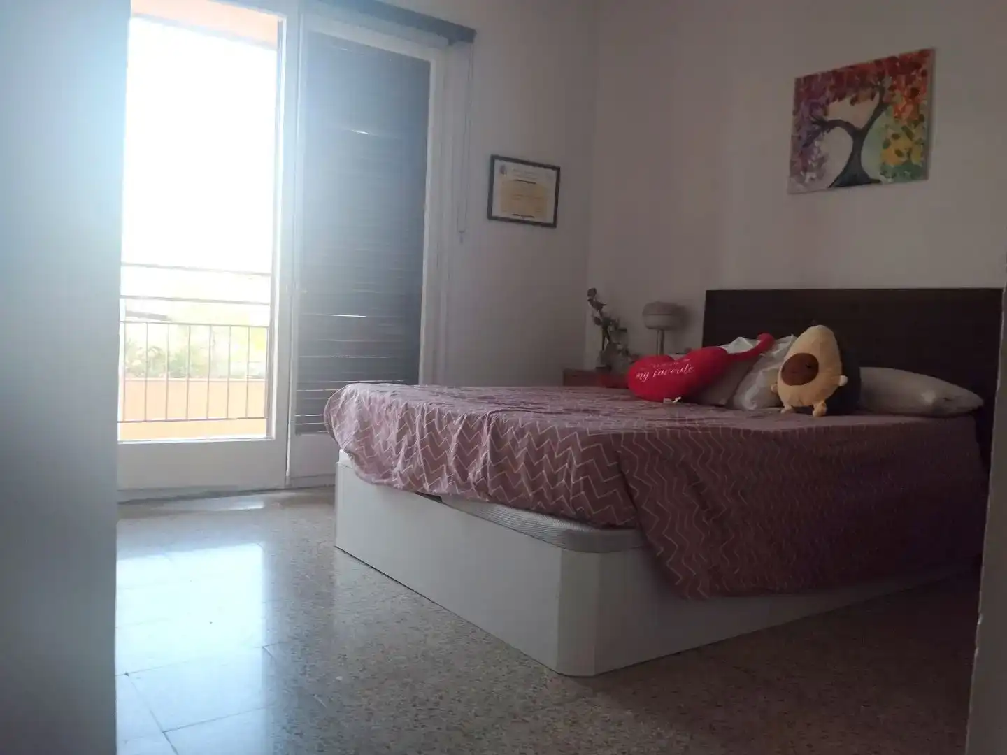 Bedroom of Flat for sale in Girona Capital  with Terrace and Balcony