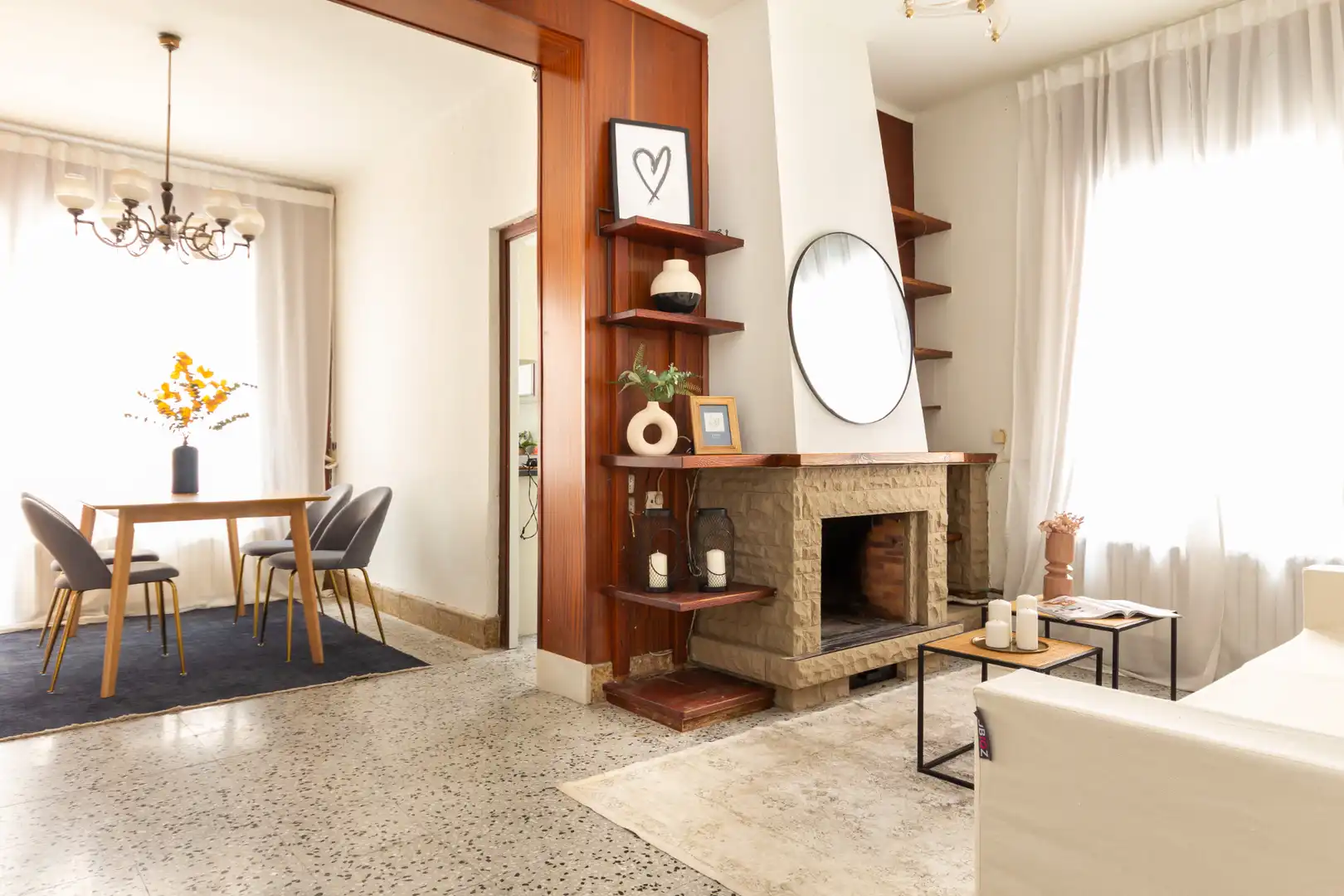Sala de estar de Piso en venta en Terrassa con Calefacción y Terraza