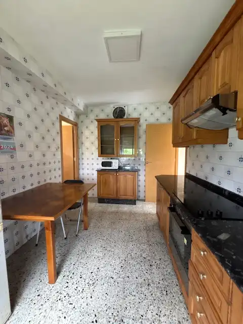 Cocina de Casa o chalet en venta en Narón con Parquet, Trastero y Amueblado
