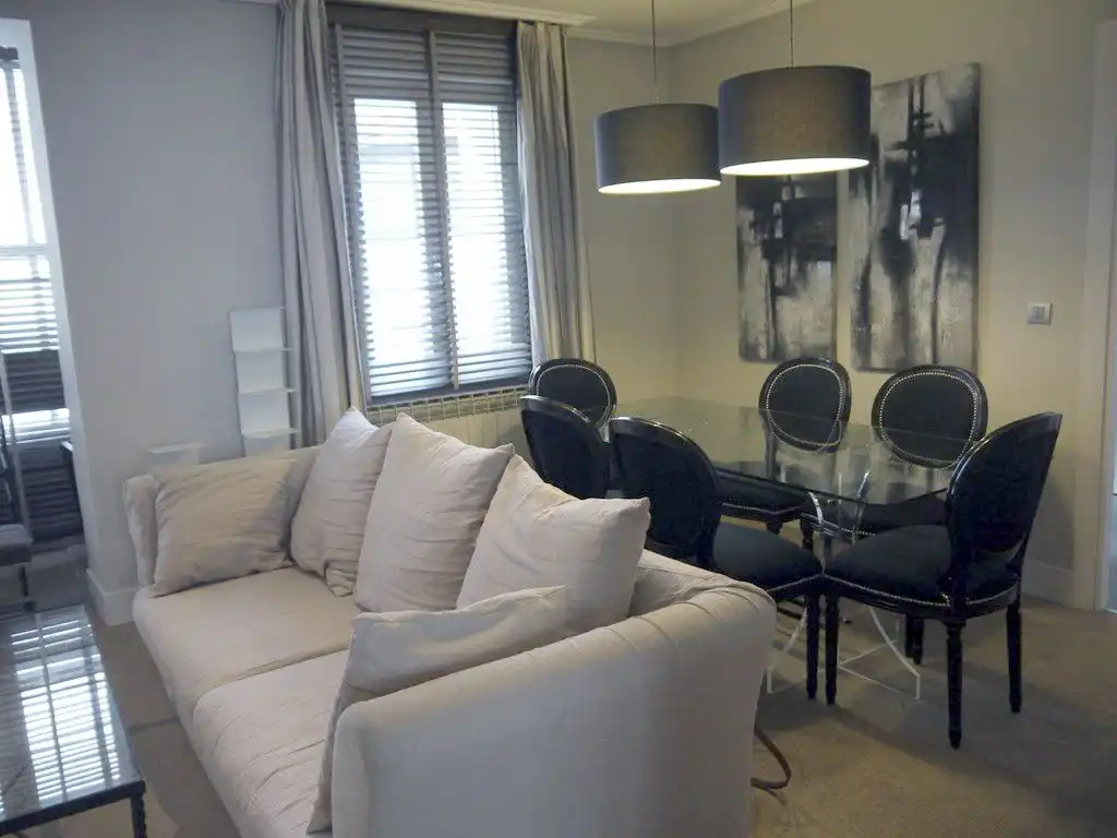 Sala d'estar de Pis de lloguer en Bilbao  amb Calefacció i Moblat