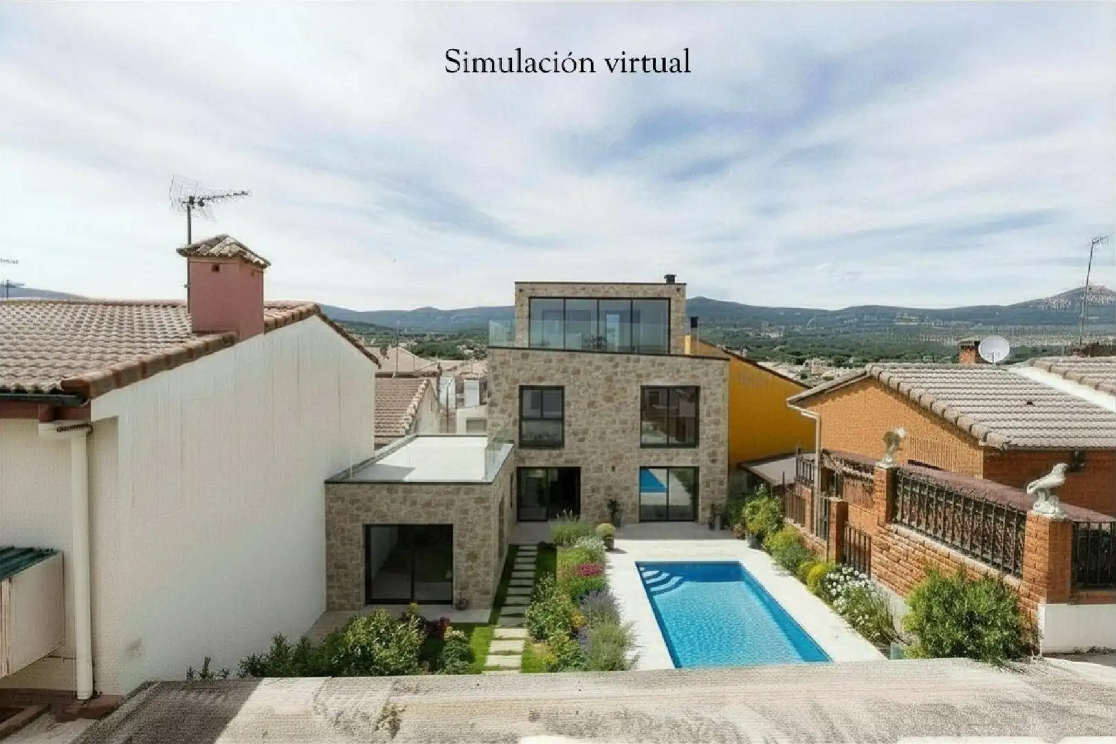 Vista exterior de Residencial en venda en Guadarrama