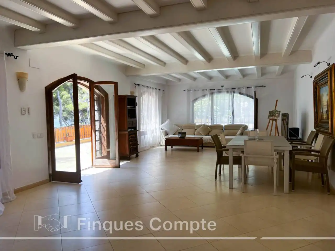 Sala de estar de Casa o chalet en venta en Roda de Berà con Jardín privado, Terraza y Piscina