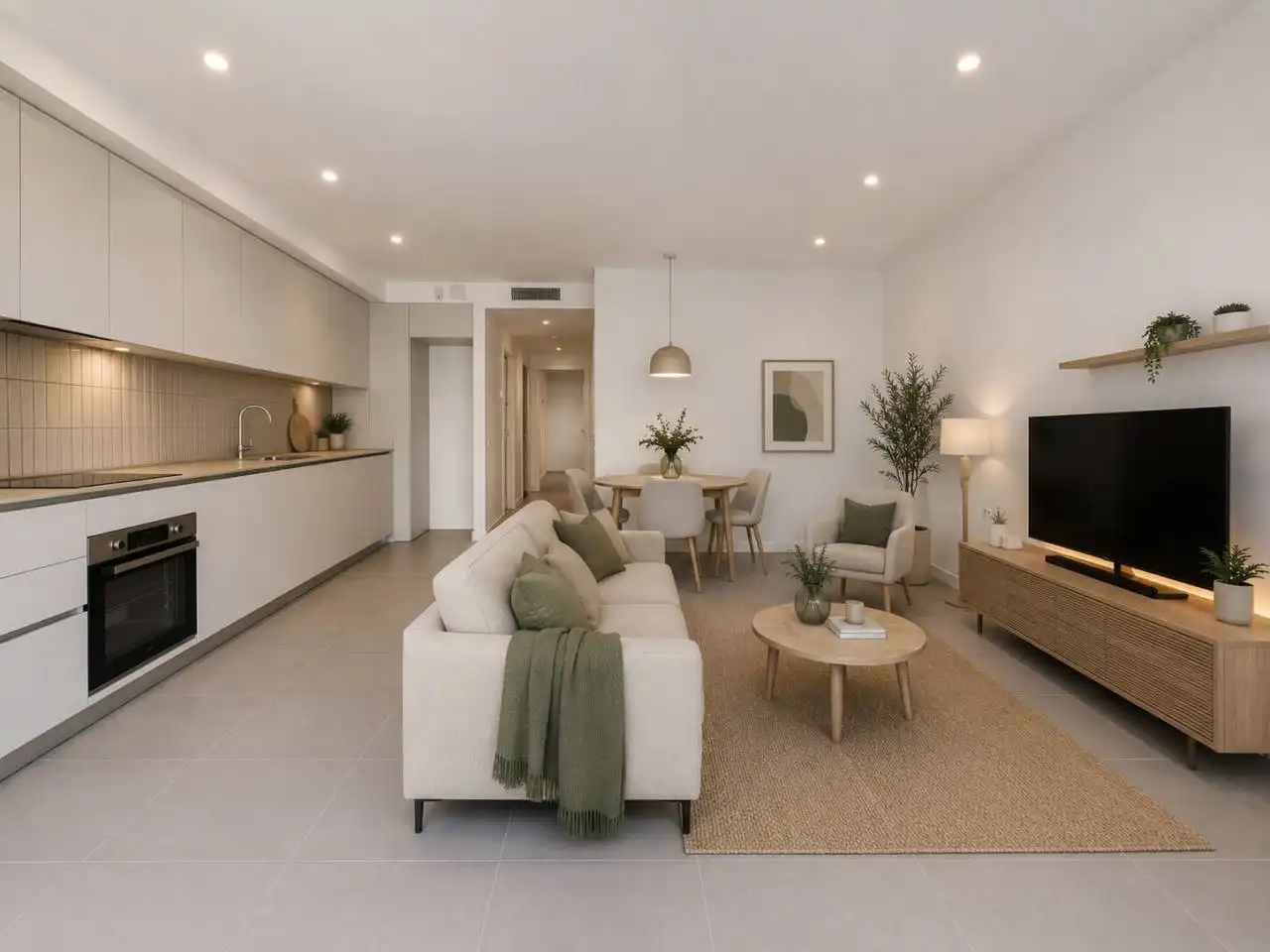 Living room of Flat for rent in Sabadell  with Air Conditioner, Heating and Private garden