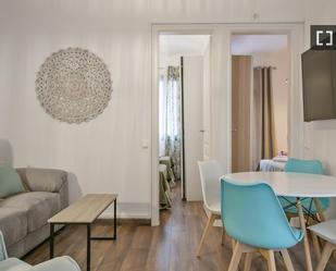 Sala d'estar de Pis de lloguer en  Barcelona Capital amb Aire condicionat, Calefacció i Moblat