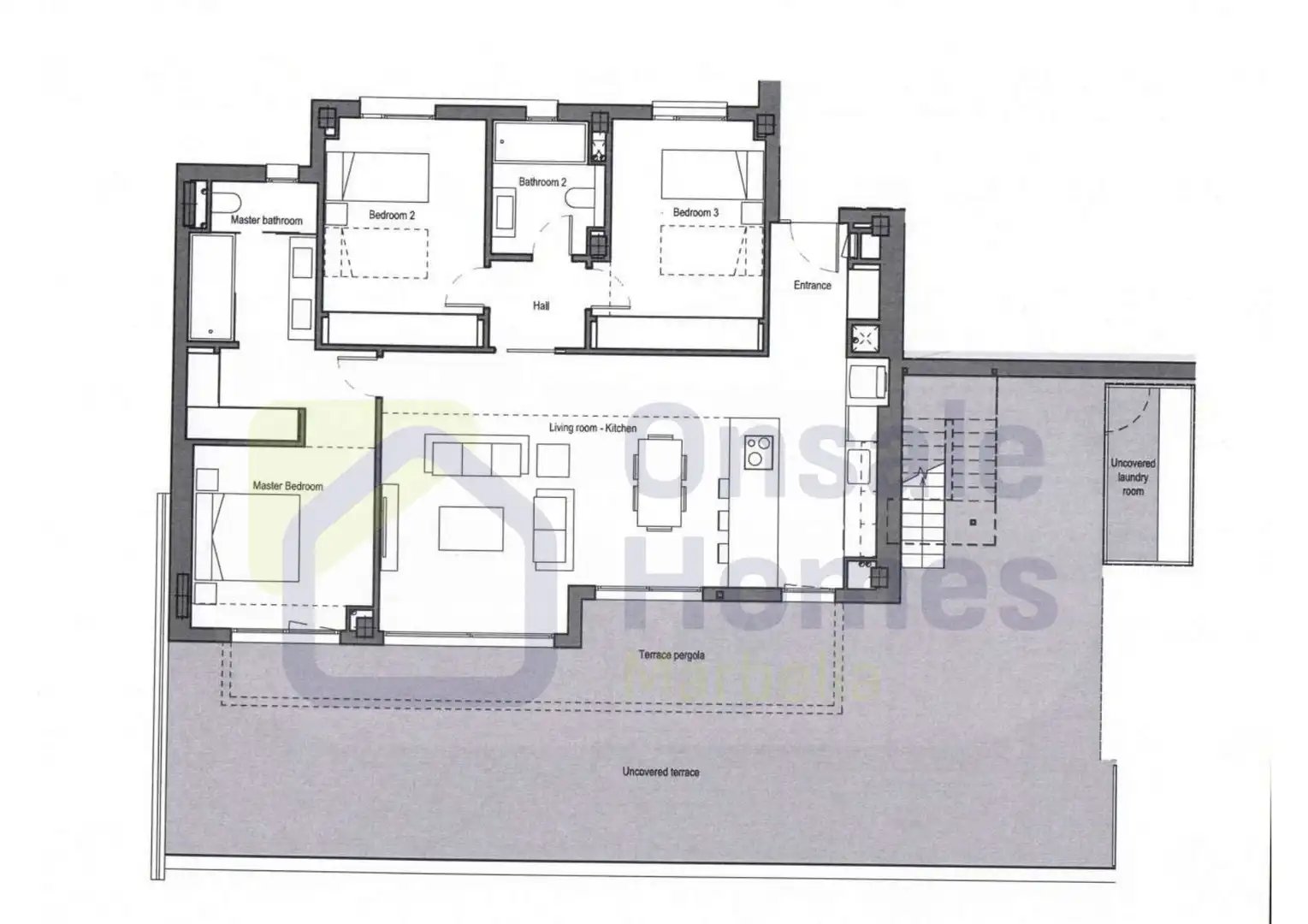 Piso con terraza en venta en Urbanizacion los Altos de los Monteros, imagen 17