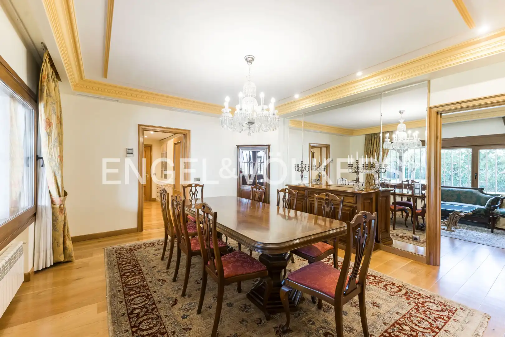 Dining room of Houses for sale in Madrid  with Air Conditioner, Heating and Private garden