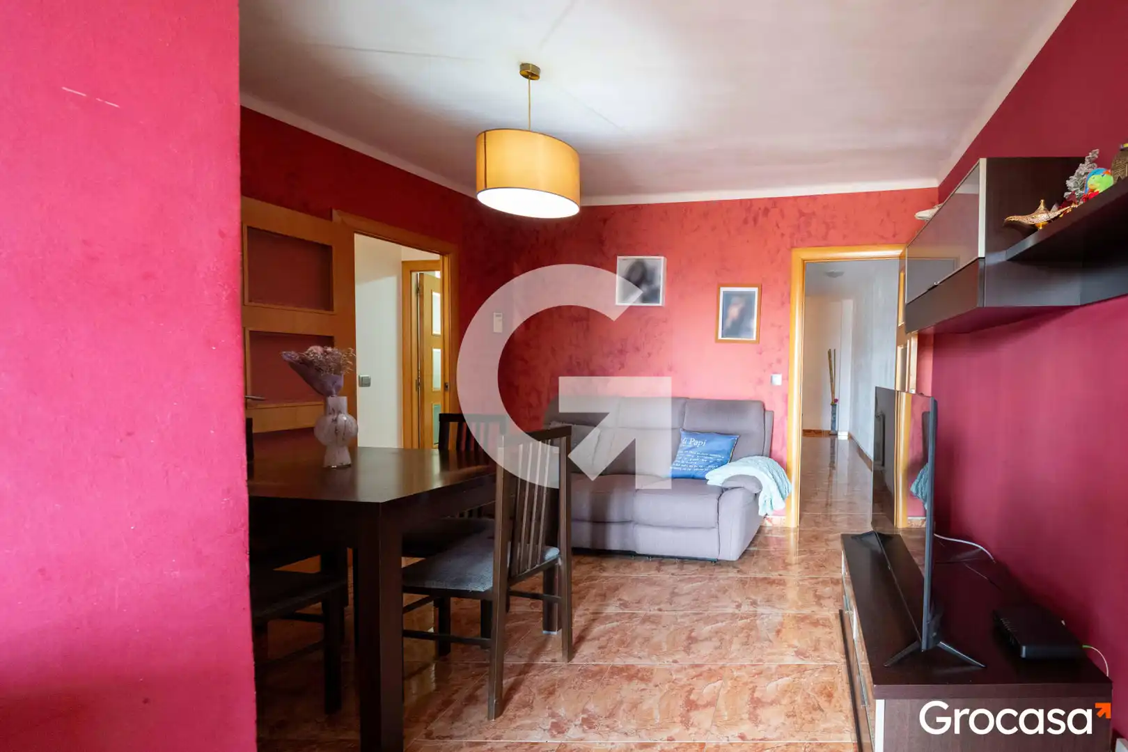 Sala de estar de Piso en venta en Mataró con Calefacción, Horno y TV